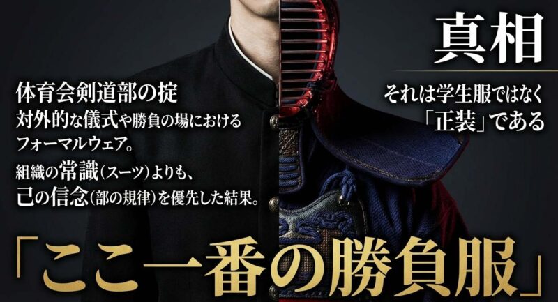 半沢直樹が学ランを着用した理由 体育会剣道部の正装としての掟