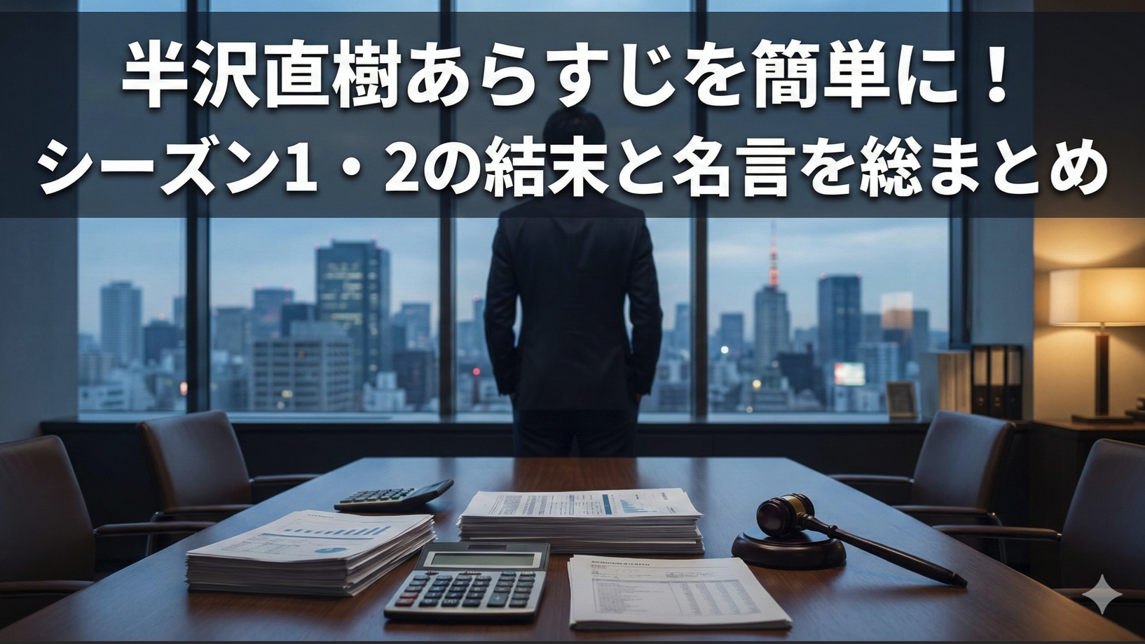 半沢直樹あらすじを簡単に！シーズン1・2の結末と名言を総まとめ