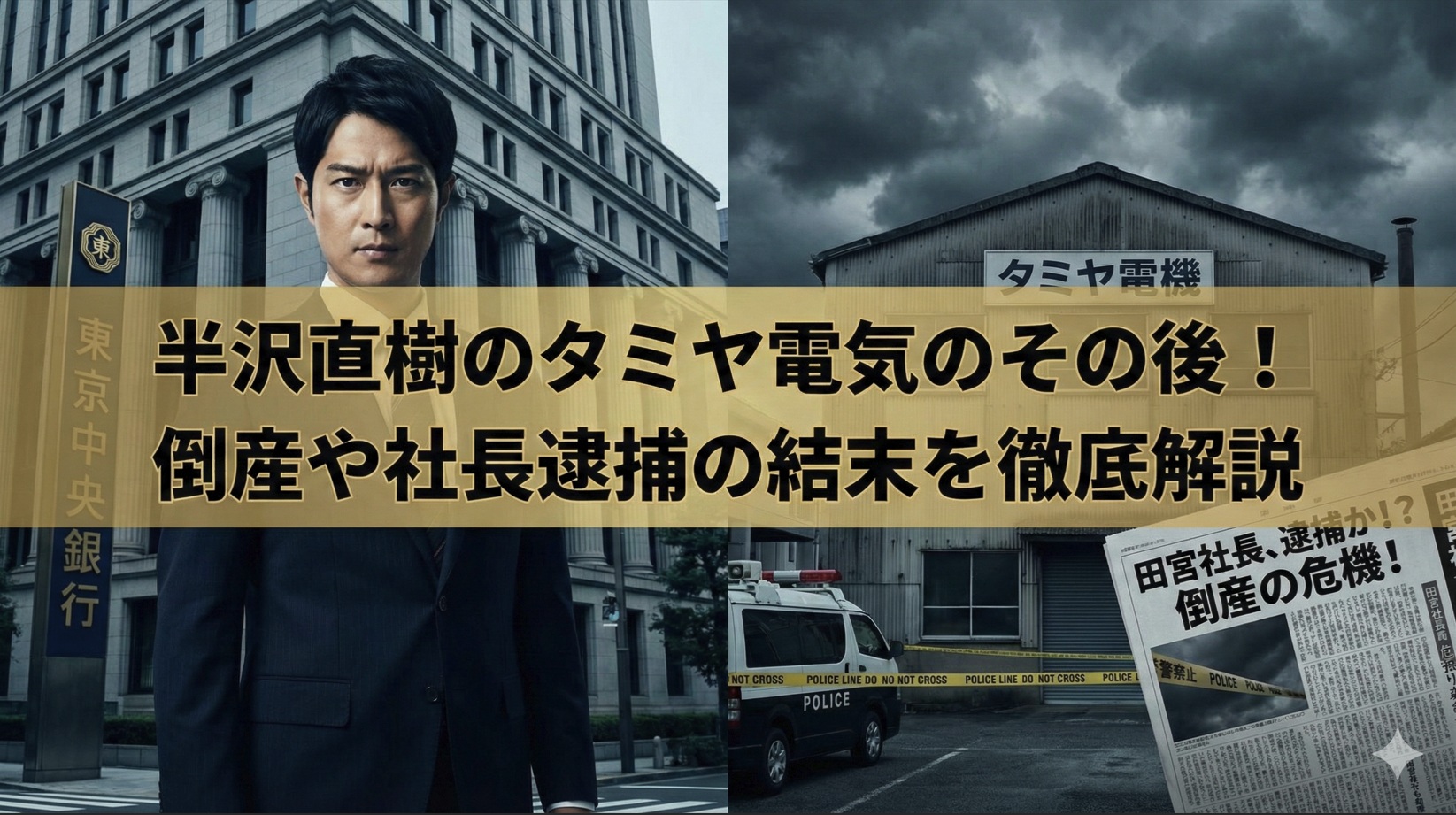 半沢直樹のタミヤ電気のその後！倒産や社長逮捕の結末を徹底解説
