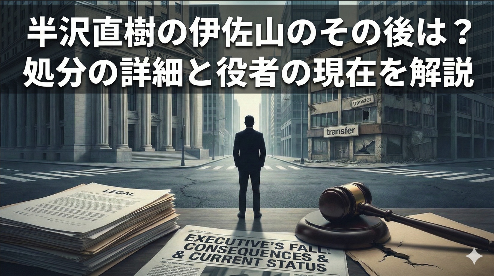 半沢直樹の伊佐山のその後は？処分の詳細と役者の現在を解説