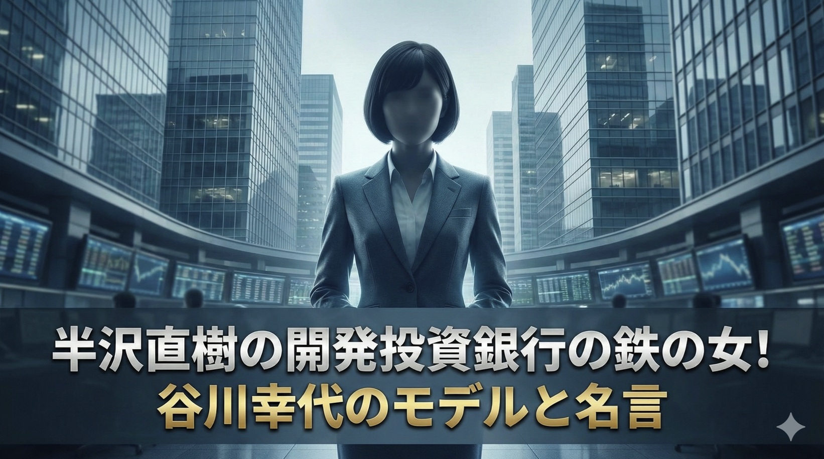 半沢直樹の開発投資銀行の鉄の女！谷川幸代のモデルと名言
