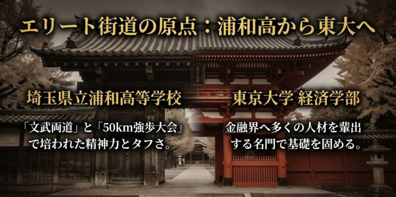 半沢淳一氏の学歴：埼玉県立浦和高等学校から東京大学経済学部へ