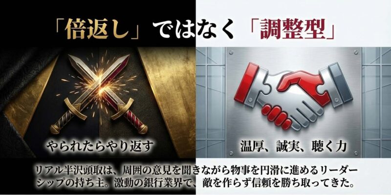 半沢淳一頭取は「倍返し」ではなく「調整型」の温厚なリーダーシップ