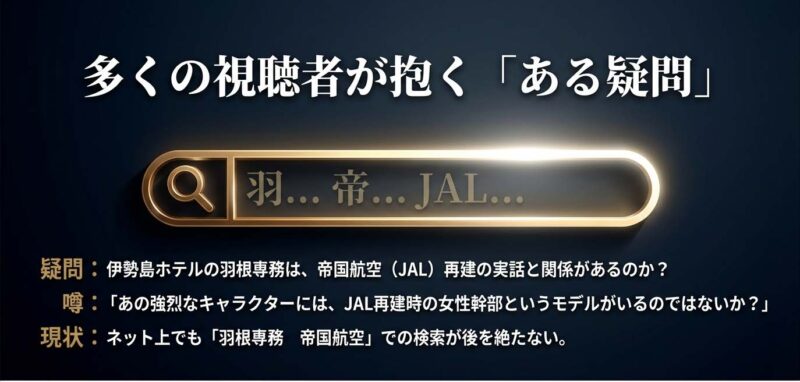半沢直樹の羽根専務と帝国航空の関係についての検索ユーザーの疑問と誤解