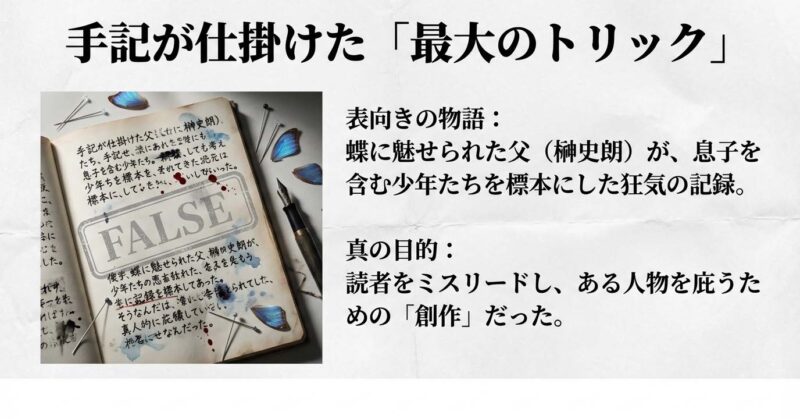 手記が仕掛けた最大のトリックと真の目的