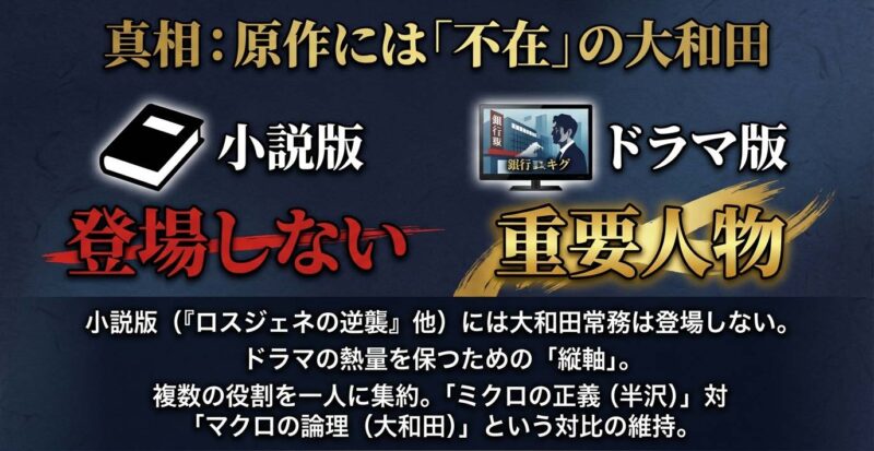 原作小説には登場しない大和田常務がドラマ版で続投した役割と理由